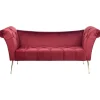 NANTILLY - Chaise longue - Rood - Fluweel
