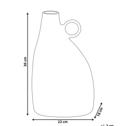 NARBADA - Decoratieve vaas - Zwart - Aluminium