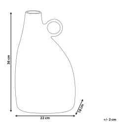 NARBADA - Decoratieve vaas - Zwart - Aluminium
