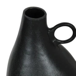 NARBADA - Decoratieve vaas - Zwart - Aluminium