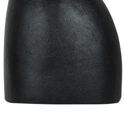 NARBADA - Decoratieve vaas - Zwart - Aluminium