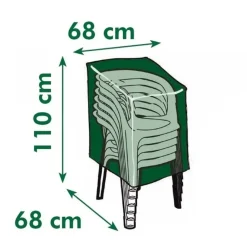 Nature Product – grijs – kunststof – 68x68x110 cm – tuinstoelen