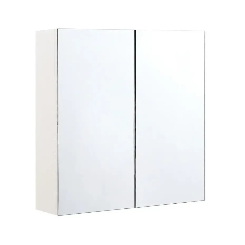 NAVARRA - Badkamermeubel - Wit/Zilver - Multiplex