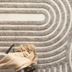 Nest living Linnea Vloerkleed 290 x 200 cm - Grijs