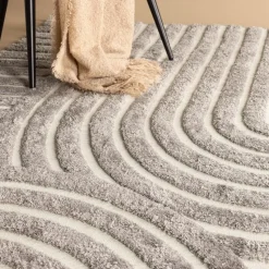 Nest living Linnea Vloerkleed 290 x 200 cm - Grijs