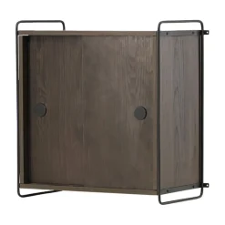 Nest living Marcus Hangende Houten Wandkast Walnoot - 60 x 35 cm