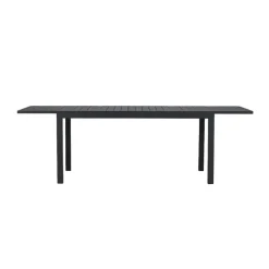 Nest outdoor Grace Uitschuifbare Tuintafel Zwart - 160 tot 240 x 100 cm