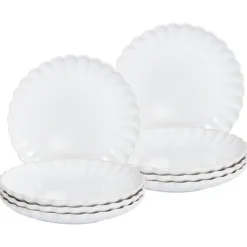 NETTLE - Bijzetborden set van 8 - Wit - Steengoed