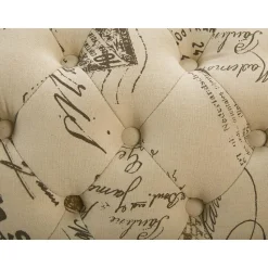 NIMES - Chaise longue - Beige - Rechterzijde - Polyester