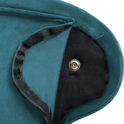 NIMES - Chaise longue - Groen Blauw - Linkerzijde - Fluweel