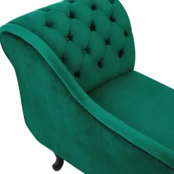 NIMES - Chaise longue - Groen - Rechterzijde - Fluweel