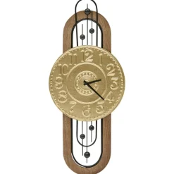 NOBELIUM - Wandklok - Goud - IJzer