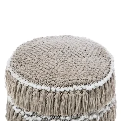 NOIDA - Poef - Beige - 44 cm - Katoen