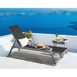 NOLI - Strandstoel - Zwart - Staal