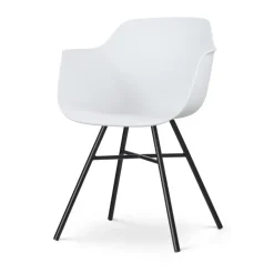 Nolon Noa-Puk Kunststof Wit - Zwart Onderstel