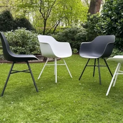 Nolon Noa-Puk Kunststof Wit - Zwart Onderstel