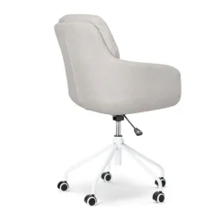 Nolon Nout-Mia Bureaustoel Beige - met Armleuning - Wit