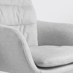 Nolon Nout-Mia Bureaustoel Grijs - met Armleuning - Wit