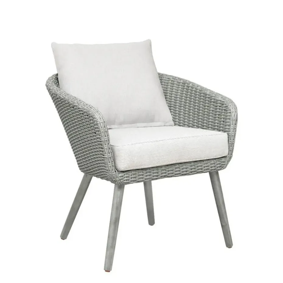 Nordic Home - Seth bistro set wicker - grijs/hout