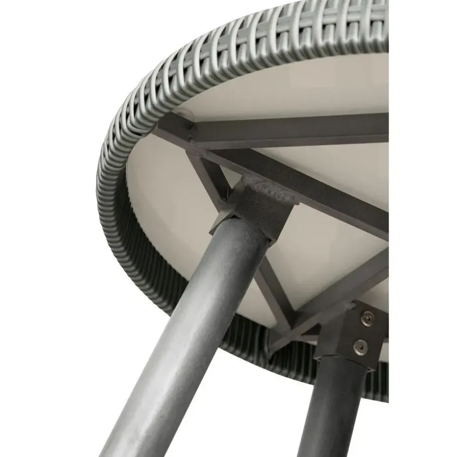 Nordic Home - Seth bistro set wicker - grijs/hout