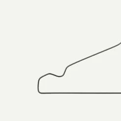 Nordix Kledinghangers set 75 stuks Metaal Zwart Draadhanger Kleerhangers