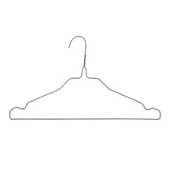 Nordix Kledinghangers set 100 stuks Metaal Zwart Draadhanger Kleerhangers