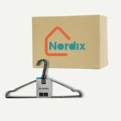 Nordix Kledinghangers set 100 stuks Metaal Zwart Draadhanger Kleerhangers