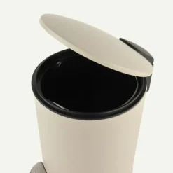 Nordix Pedaalemmer 3 Liter 2 stuks Badkamer Toilet Beige Metaal