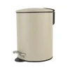Nordix Pedaalemmer 3 Liter Badkamer Toilet Beige Metaal