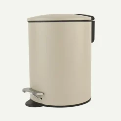 Nordix Pedaalemmer 3 Liter Badkamer Toilet Beige Metaal