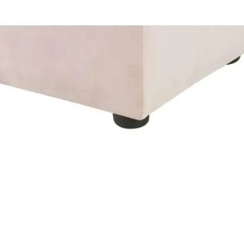 NOYERS - Bed met opbergruimte - Roze - 180 x 200 cm - Fluweel