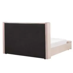 NOYERS - Bed met opbergruimte - Roze - 180 x 200 cm - Fluweel