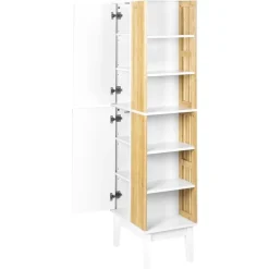 NUBES - Badkamerkast - Lichthout/Wit - MDF