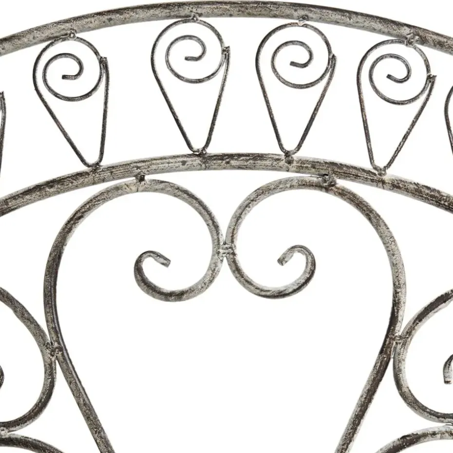 NURRA - Set van 2 tuinstoelen - Grijs - IJzer