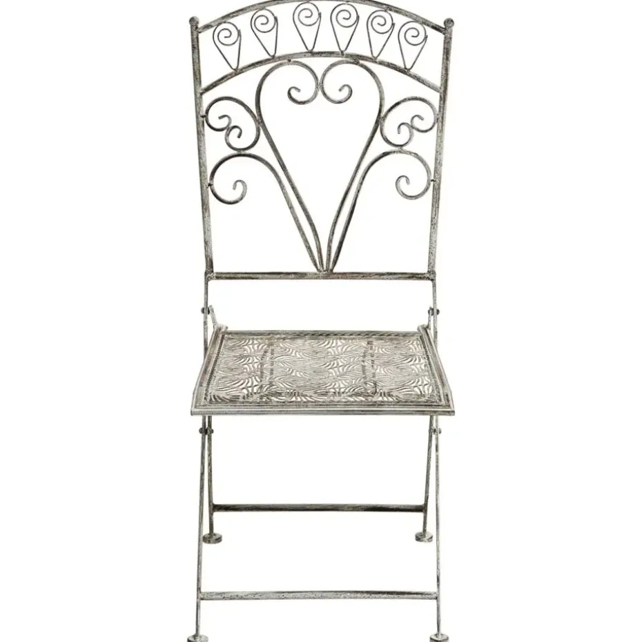 NURRA - Set van 2 tuinstoelen - Grijs - IJzer