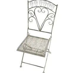 NURRA - Set van 2 tuinstoelen - Grijs - IJzer