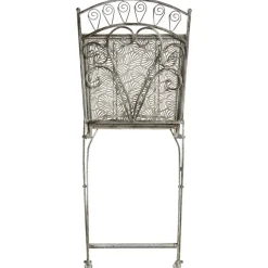 NURRA - Set van 2 tuinstoelen - Grijs - IJzer