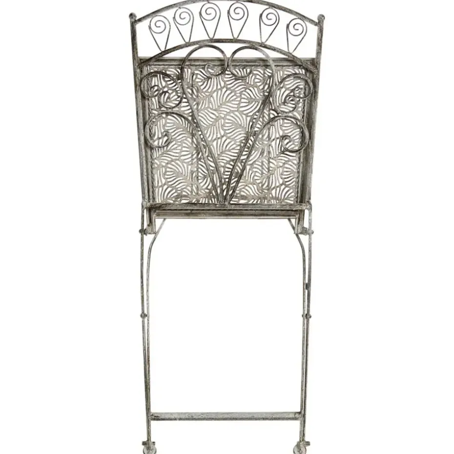 NURRA - Set van 2 tuinstoelen - Grijs - IJzer