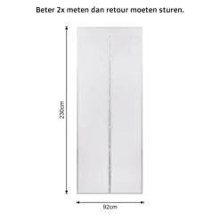 O’DADDY Deurgordijn – Vliegengordijn Magnetisch - 92x230cm – hor Wit
