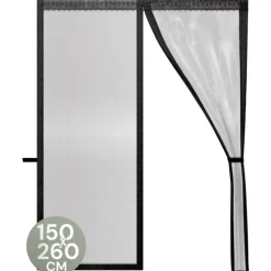 O'DADDY Deurgordijn Deluxe FIBER - Magnetisch Vliegengordijn 150x260 Zwart