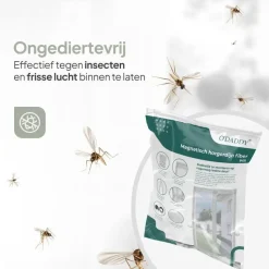 O'DADDY Deurgordijn Deluxe FIBER 140x260 - Magnetisch Vliegengordijn Wit