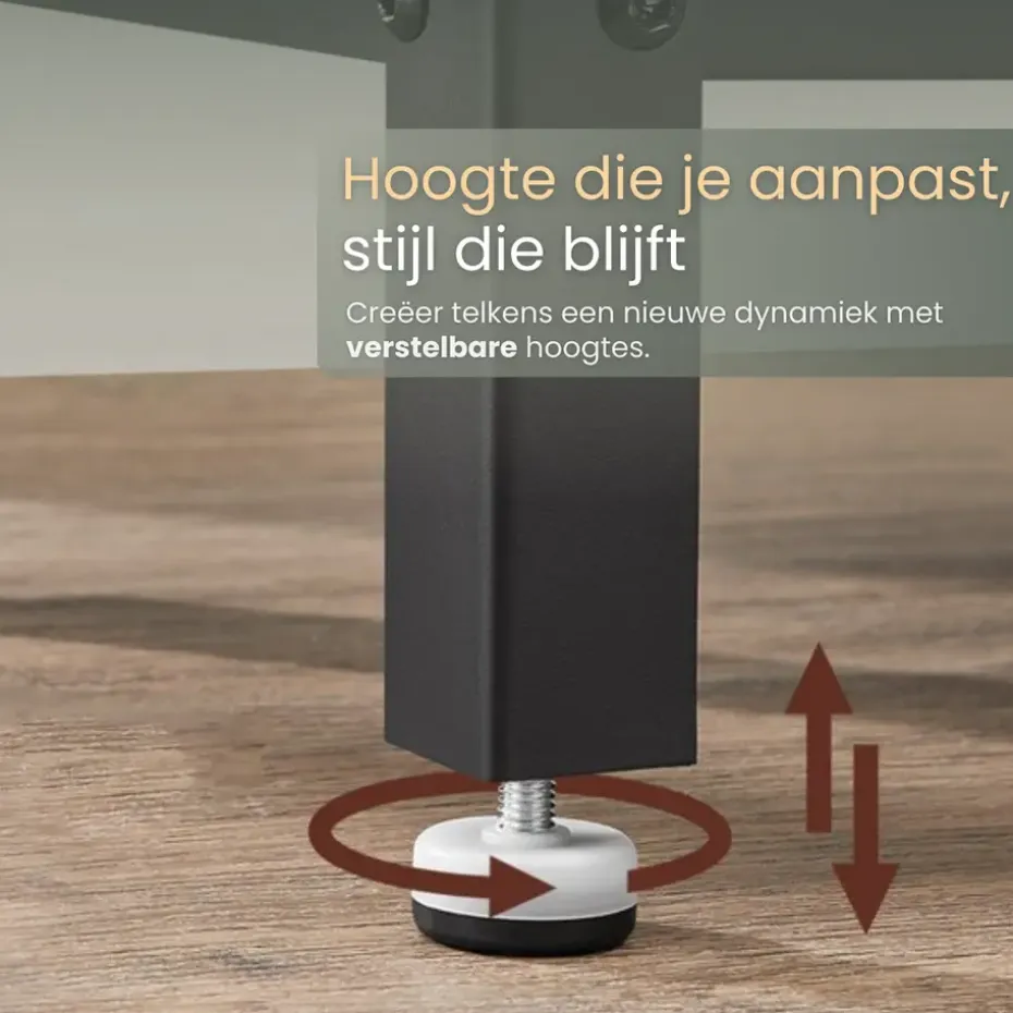 O'DADDY Industriële Wandtafel - 2 Gaasplanken - 60x30x60 cm - Zwart