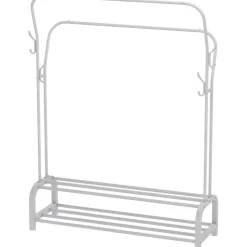 O'DADDY Kledingrek met Dubbel Schoenenrek - Wit - 110x33x(137-157) cm