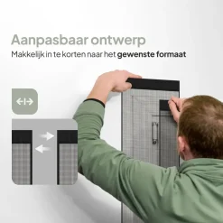 O'DADDY Lamellenhor - 100x260 cm - Deurgordijn zwart