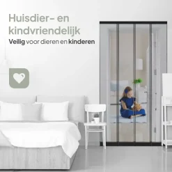 O'DADDY Lamellenhor - 100x260 cm - Deurgordijn zwart