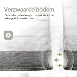 O'DADDY Lamellenhor 150x260 - Deurgordijn - zwart