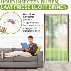 O'DADDY Lamellenhor 100x260 - Deurgordijn - wit