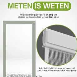 O'DADDY Lamellenhor 100x260 - Deurgordijn - wit