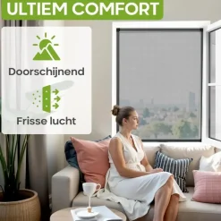 O'DADDY Raamhor - 130x150 cm - Aanpasbaar Vliegengaas