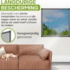 O'DADDY Raamhor - 130x150 cm - Aanpasbaar Vliegengaas